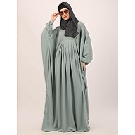 Fashionable Pleated Kaftan abaya-Sky Blue Fashionable Pleated Kaftan abaya-Sky Blue